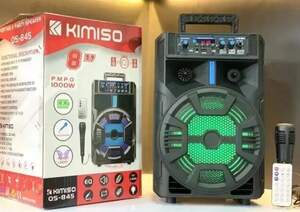Беспроводная портативная bluetooth колонка чемодан с караоке